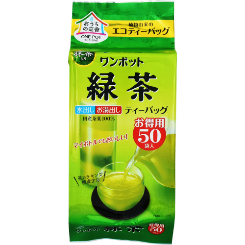 伊藤園 ワンポット緑茶エコティーバッグ ５０袋入: ネットスーパー｜トキハオンラインショップ