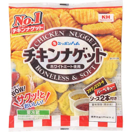 ニッポンハム チキンナゲット ソース２本付き ブラウンマスタード バーベキュー 約１５４ｇ ネットスーパー トキハオンラインショップ