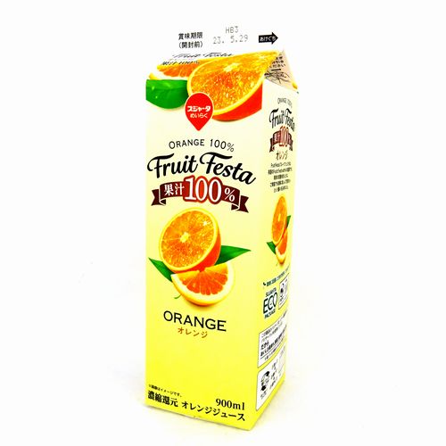 スジャータめいらく フルーツフェスタ 果汁１００％ オレンジ 