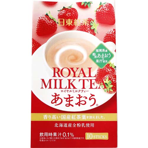 日東紅茶 ロイヤルミルクティーあまおう １４０ｇ １０本 ネットスーパー トキハオンラインショップ