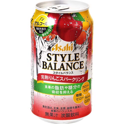 アサヒ スタイルバランス完熟りんごスパークリング ３５０ｍｌ: ネット