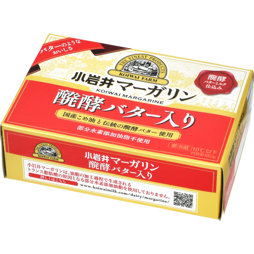 小岩井 小岩井マーガリン 醗酵バター入り １８０ｇ ネットスーパー トキハオンラインショップ