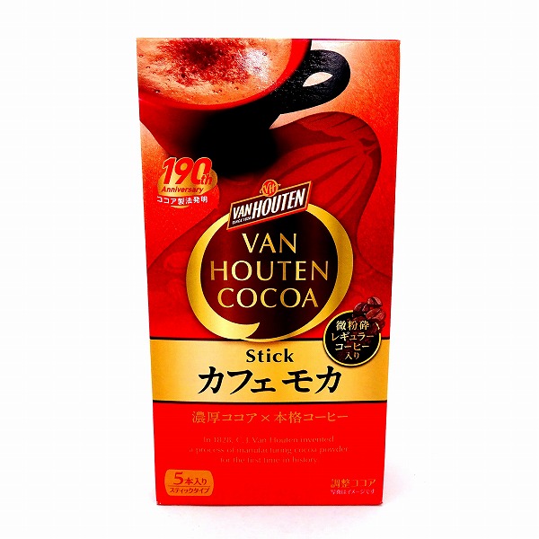 片岡物産 バンホーテンココア カフェモカ ５本入: ネットスーパー｜トキハオンラインショップ