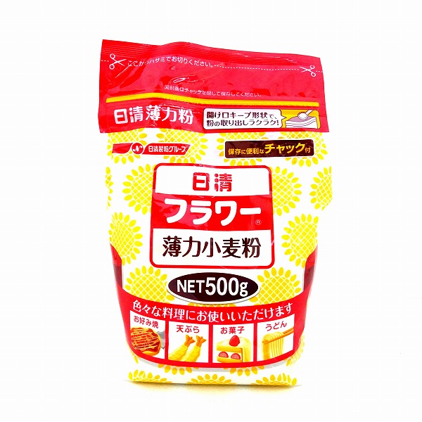 日清製粉 フラワー 薄力小麦粉 ５００ｇ: ネットスーパー｜トキハオンラインショップ