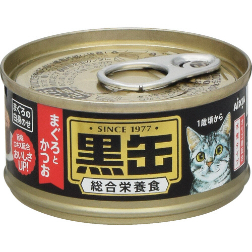 アイシア 黒缶ミニ まぐろとかつお ８０ｇ: ネットスーパー｜トキハ